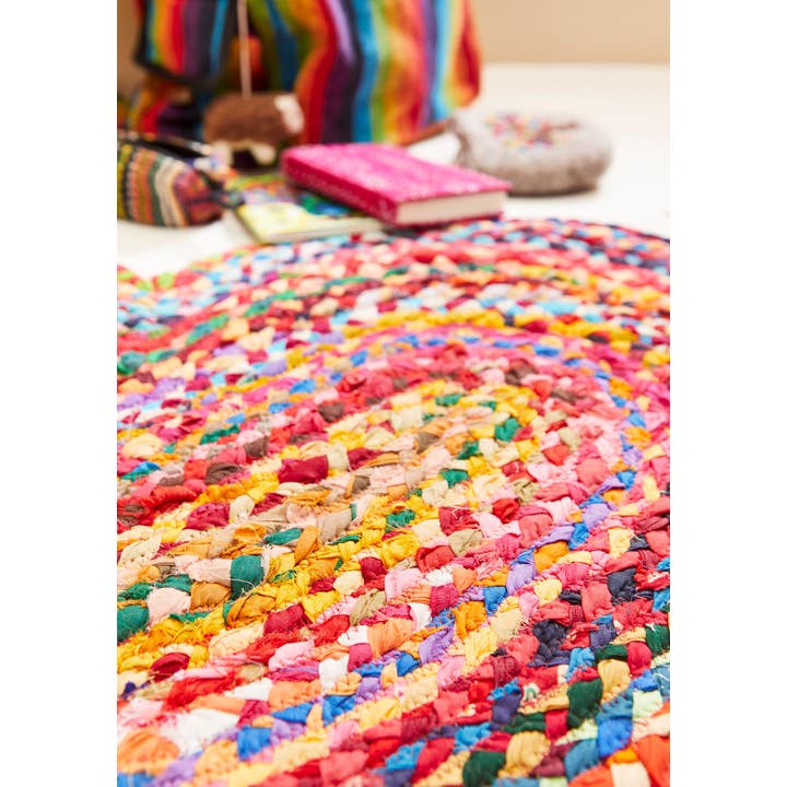 Namaste – Tapete por atacado – Tapete em Algodão Reciclado Trançado em Coração, 90 X 60cm3