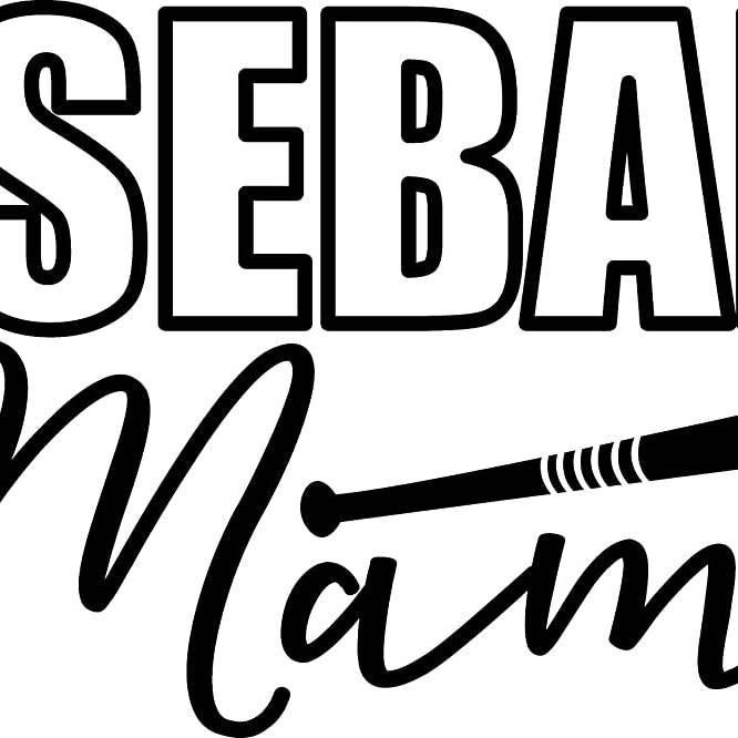 Autocollant Baseball Mama, décalcomanie baseball, décalcomanie. pour la vente par Dolce Crafts LLC