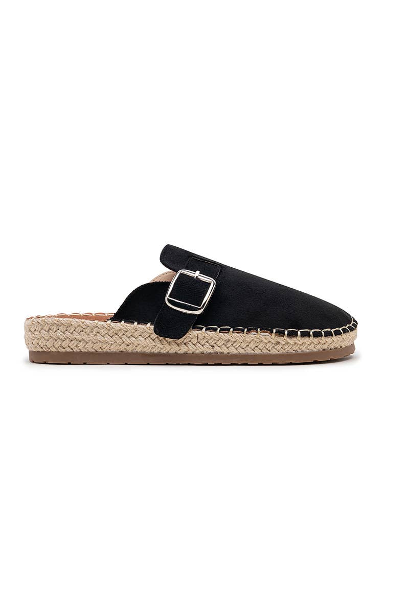 LADY GLORY - Vente Mules – femme - Mules espadrilles avec boucle – Élégance décontractée7