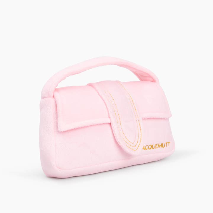 Muttzie - Wholesale Pet Plush Toy - Dog - Pink Jacquemutt Handbag Toy1