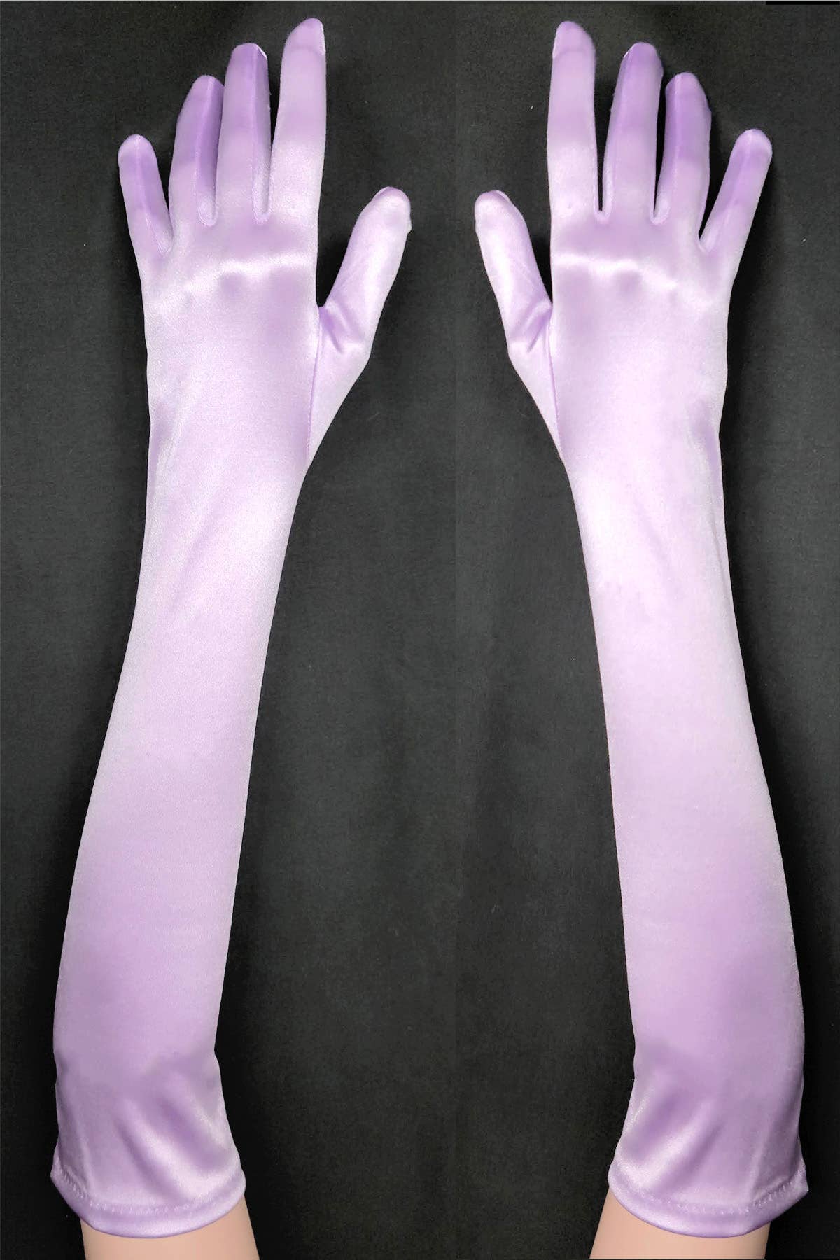 Chicas – wholesale Gloves – Women's – Pair of Elbow Length Satin Evening Gloves G72812BL17