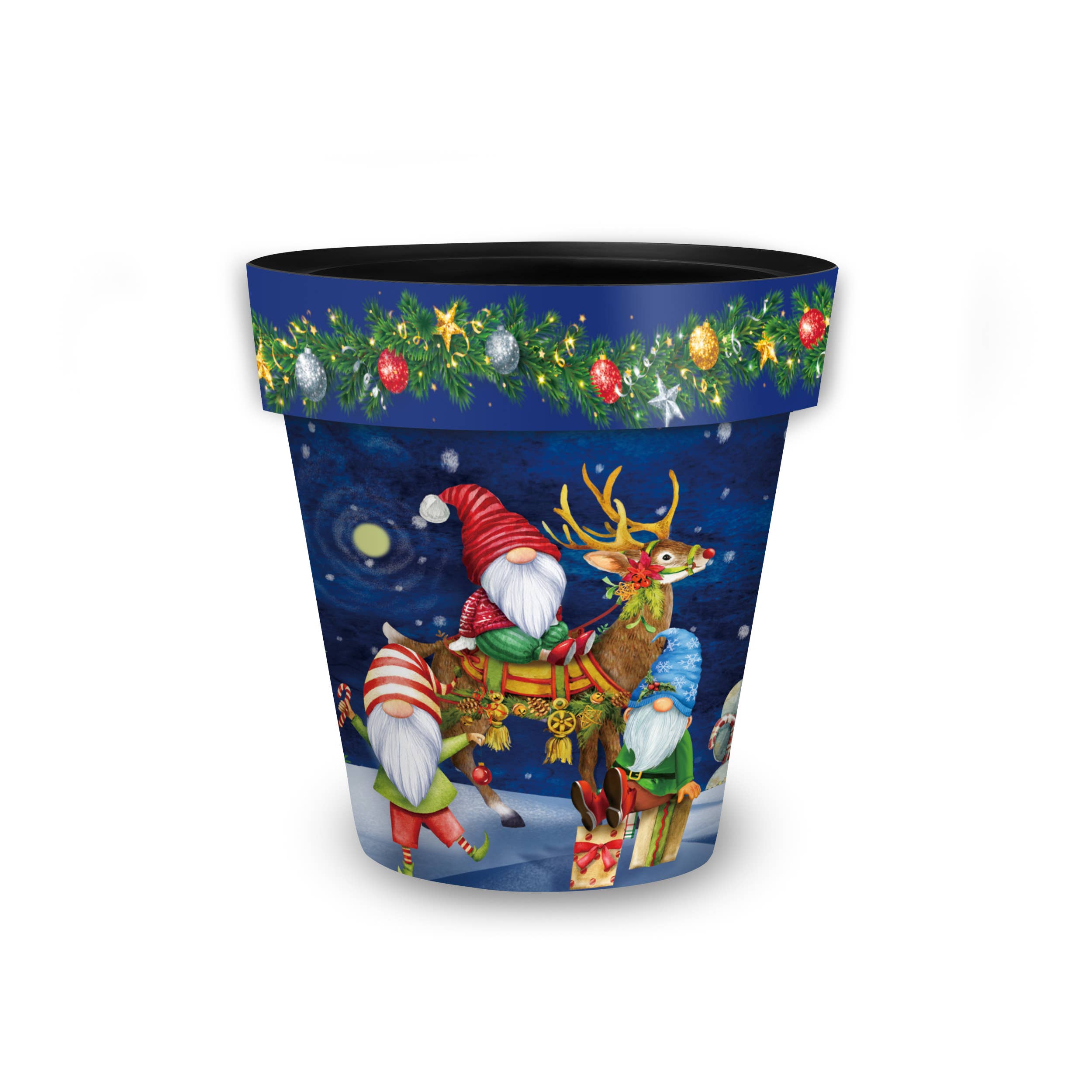 Briarwood Lane - Wholesale Plant Pot - Happy Holiday Gnomes Small Planter