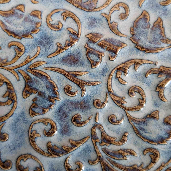 LES POTERIES DE SHAKTI - Wholesale Decorative Plate/Dish/Bowl - “Midnight Blue” Oval Stoneware Dish3