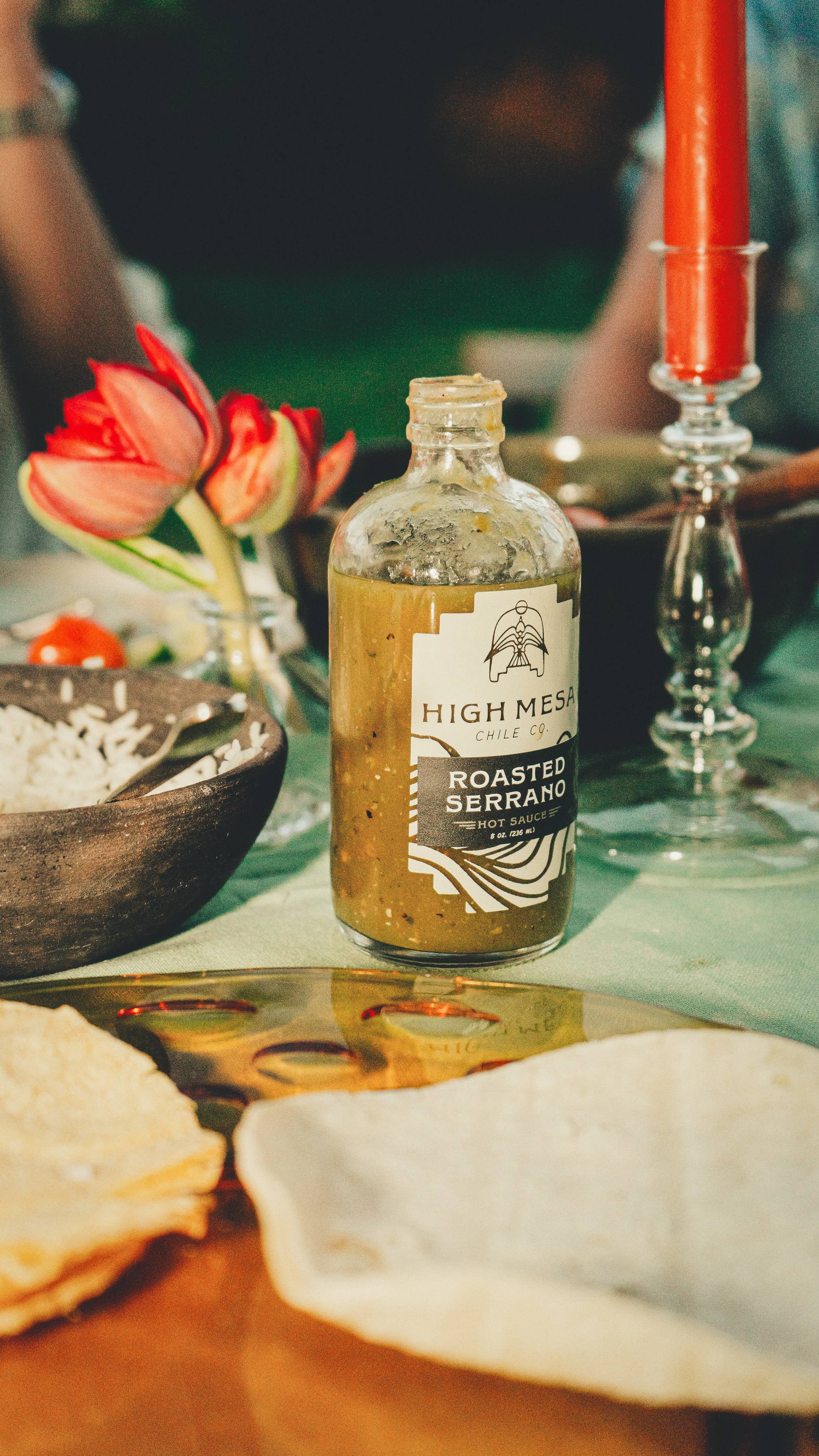 High Mesa Chile Co. - Wholesale Pikante saus - Geroosterde serrano-hete saus4