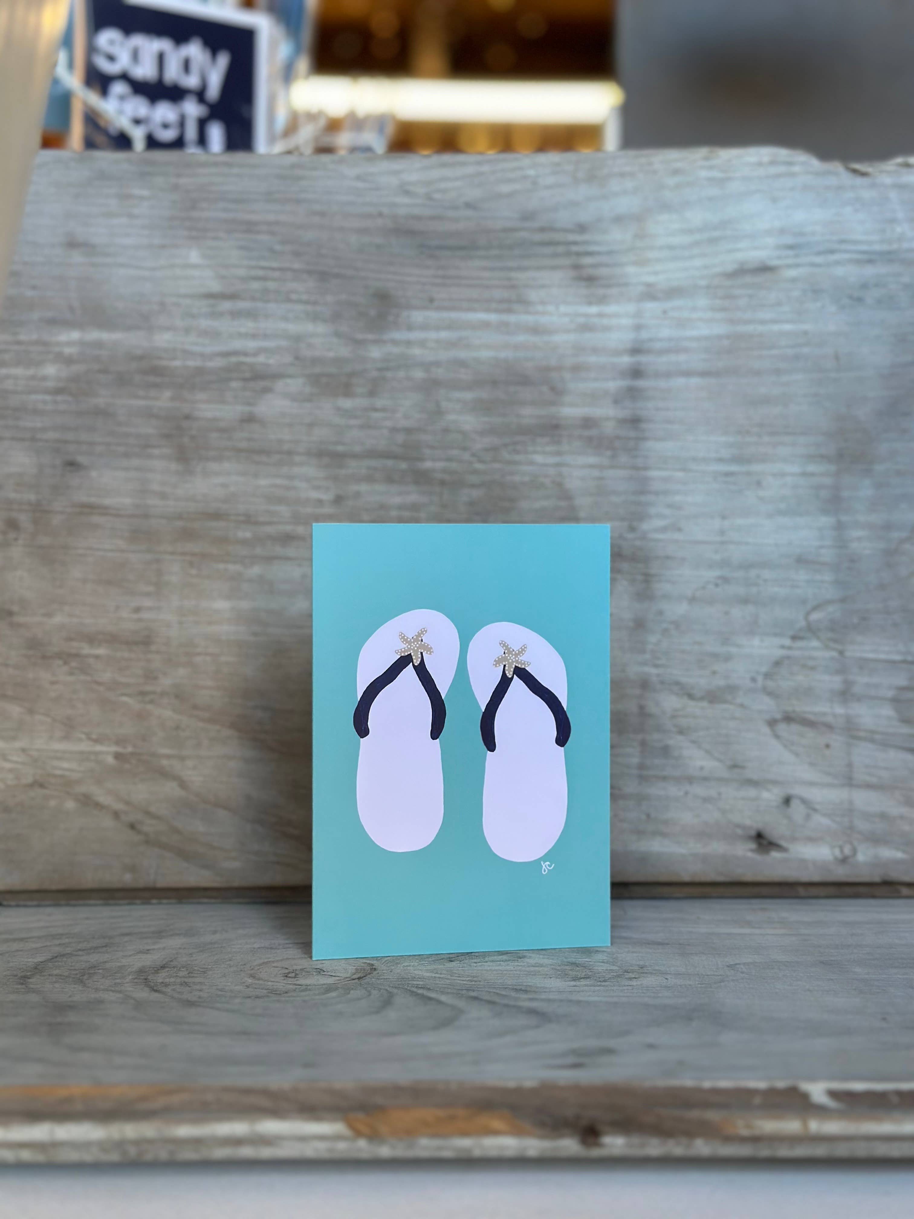 Citrus Daisy - Wholesale Everyday Greeting Card - Flip Flops Card1