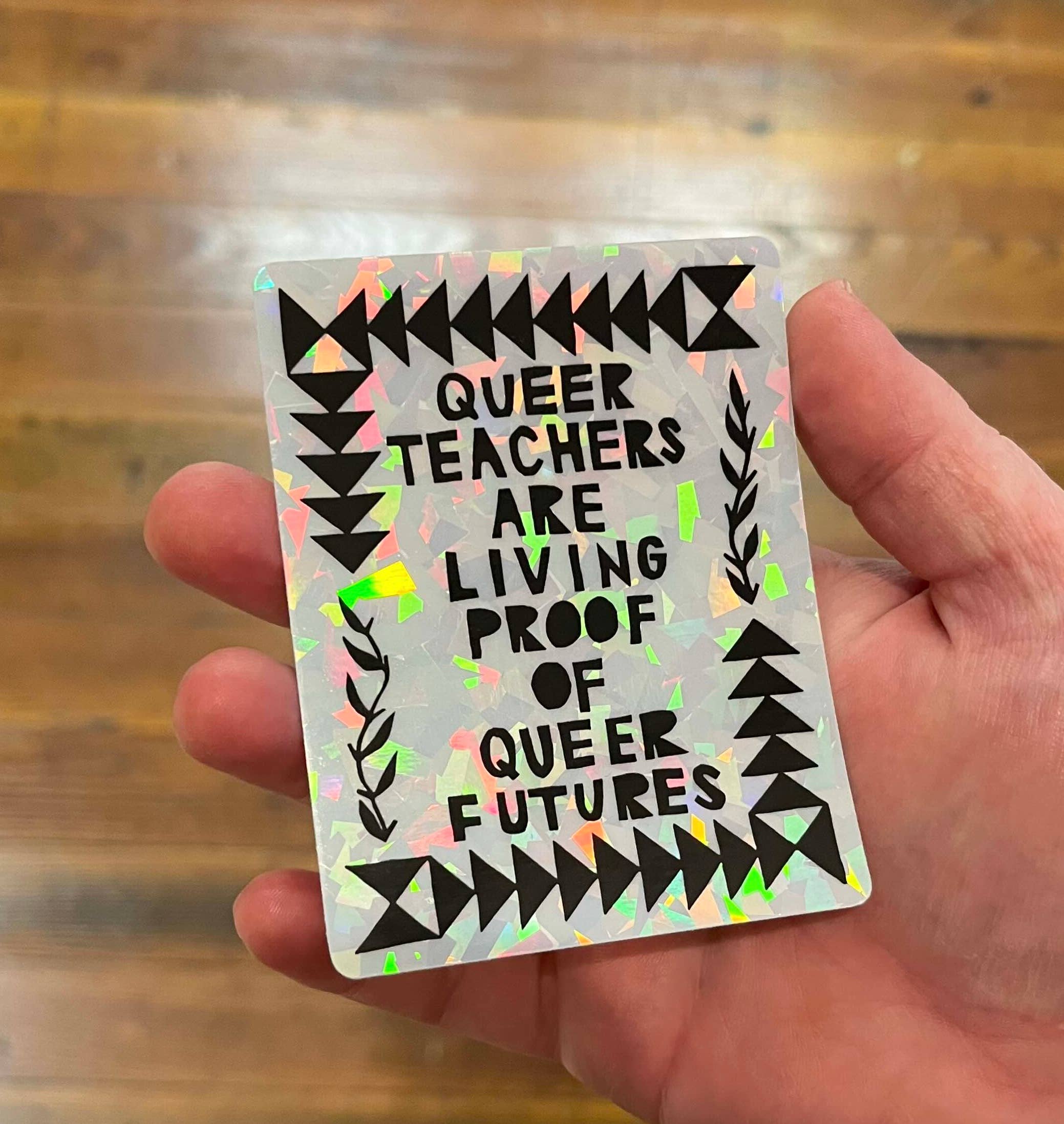 Morganite Press - Wholesale Sticker - Queer Teachers Sticker 1