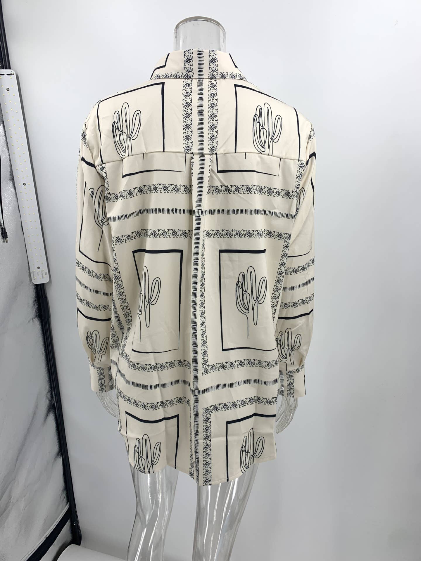   Printed Button Up Shirt And Pants 2pcs Set-Slim Style Pants for wholesale on Faire7