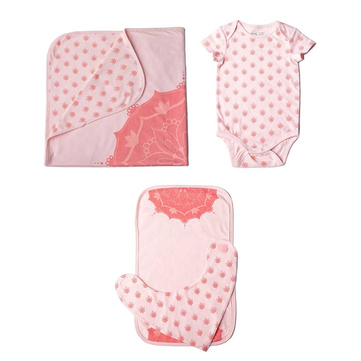LAYETTE SET - ANYA MANDALA/LOTUS for wholesale by Zia NYC