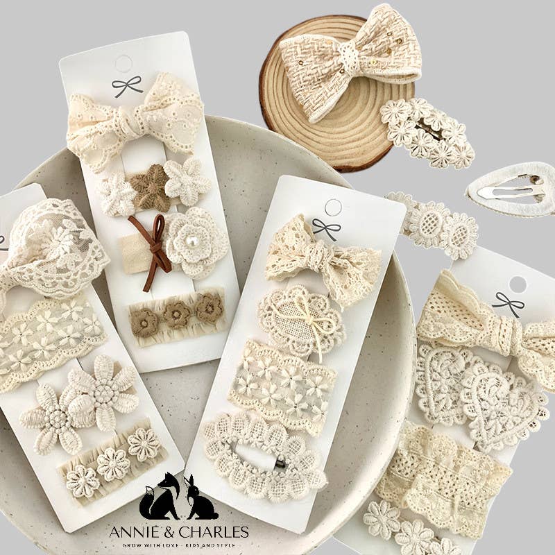 Annie & Charles - Wholesale Hair Clip - Kids - Annie & Charles® Hair Clip Set - Small Floral Splendor14