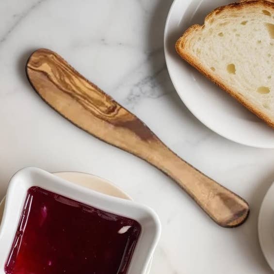 Olijfhouten smeermes - kaasplank en entertainment voor wholesale door Carré Olive Wood