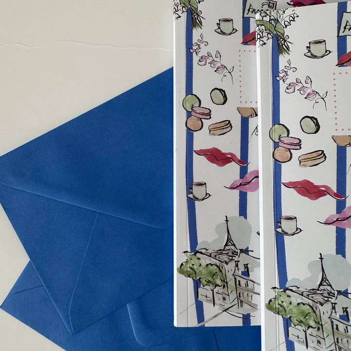 Edinburgh Letters – wholesale Notebook – 'Paris Kisses' A5 Notebook 3