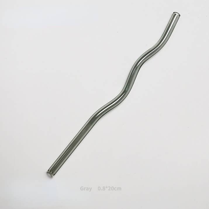 IVORE.GROUP (We cover All Import duty) - Wholesale Drinking Straw - Reusable Wave Glass Straws7