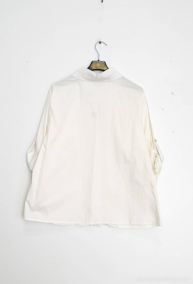 Afinity - Vente Chemise à col boutonné – femme - Chemise femme grande taille Élégance & confort en coton M19214