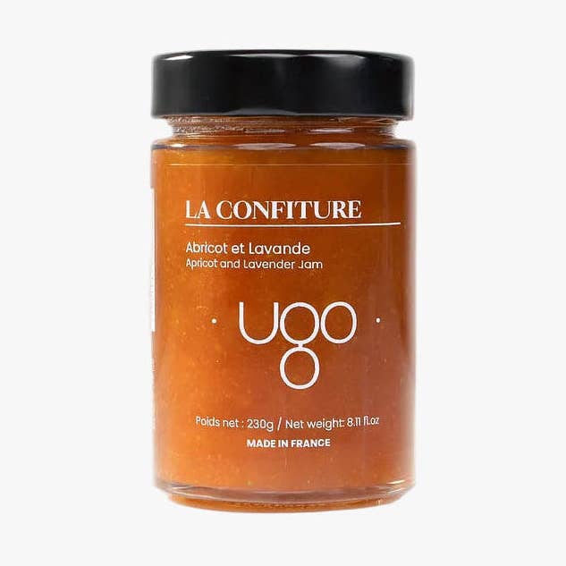 Organic apricot and lavender jam for wholesale by Terre Ugo