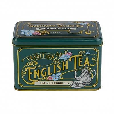 mOrganics Beauty – wholesale Tea bags – Vintage Victorian Green Tea Tin with 40 Afternoon Teabags2