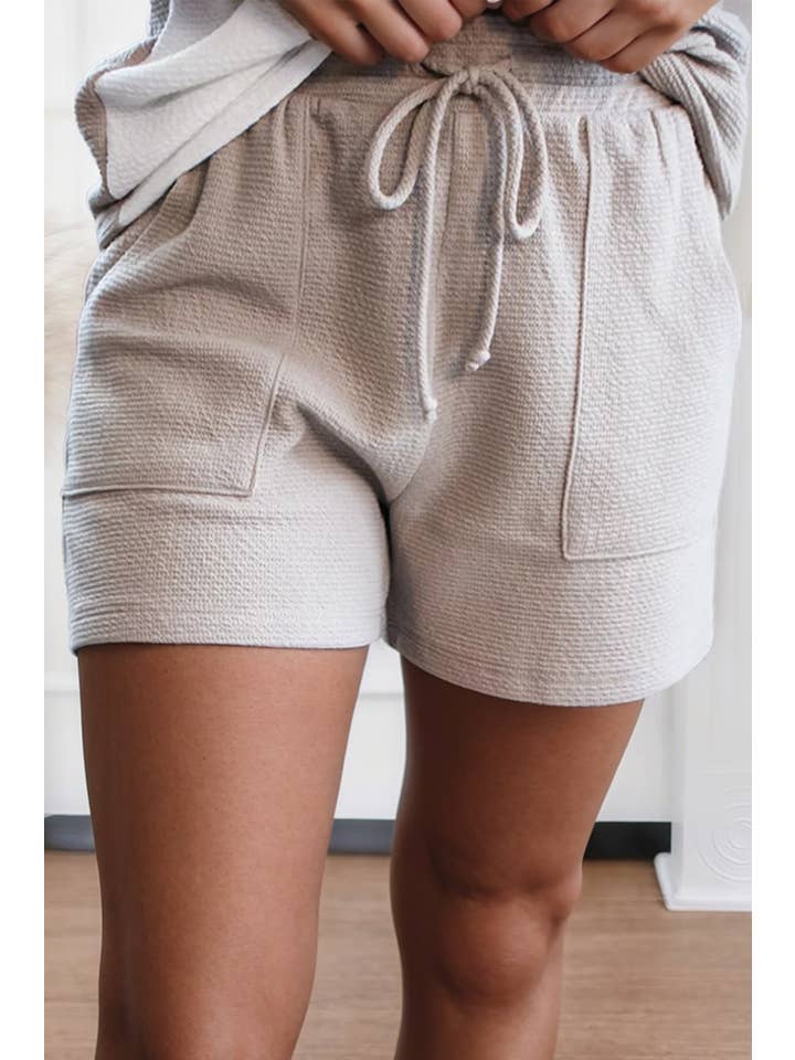 Jet Stream LDC Textured Colorblock Patchwork Tee and Shorts Set for wholesale on Faire