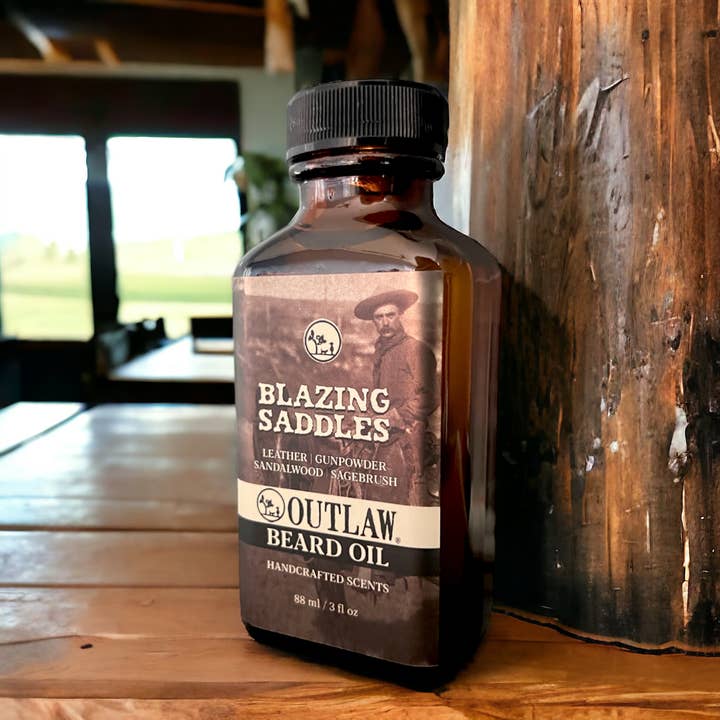Outlaw - Wholesale Beard Styling Product - Blazing Saddles Beard Oil: The Scent of the West
