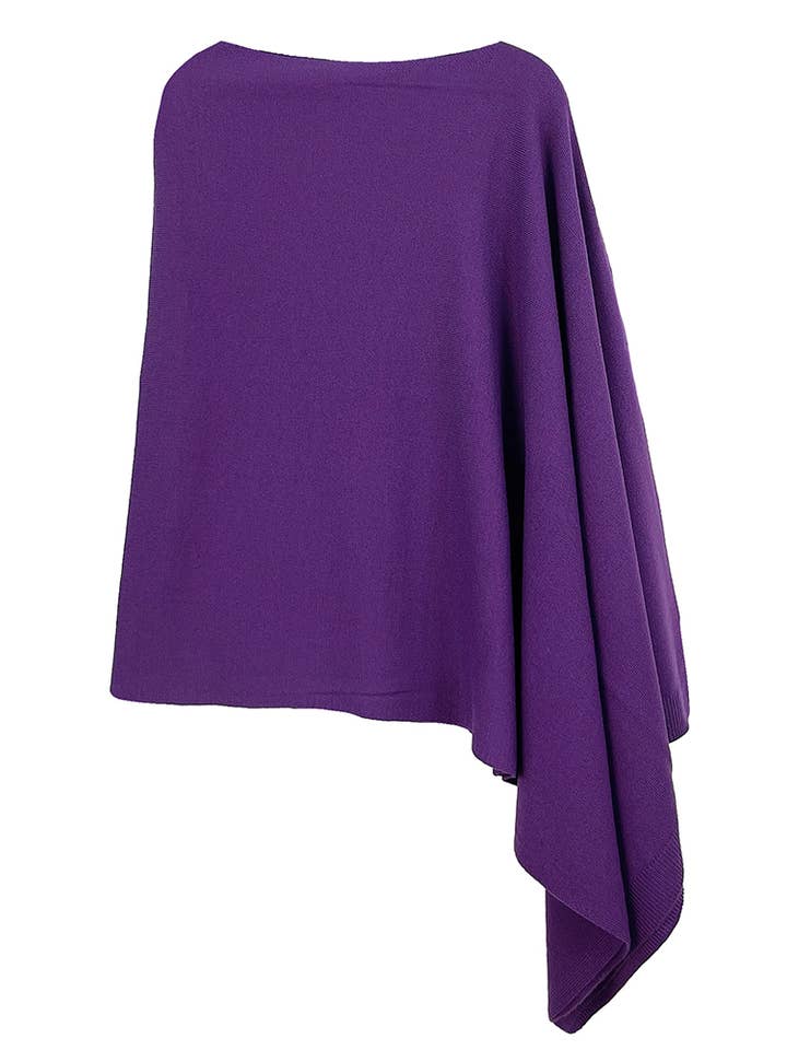 Hana - Wholesale Poncho - Women's - Solid Scarf Poncho13