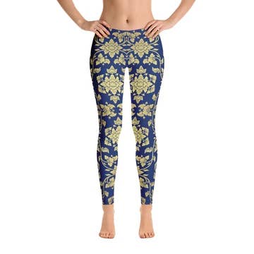 Yoga legging voor dames met bloemen voor wholesale door SuniaYoga
