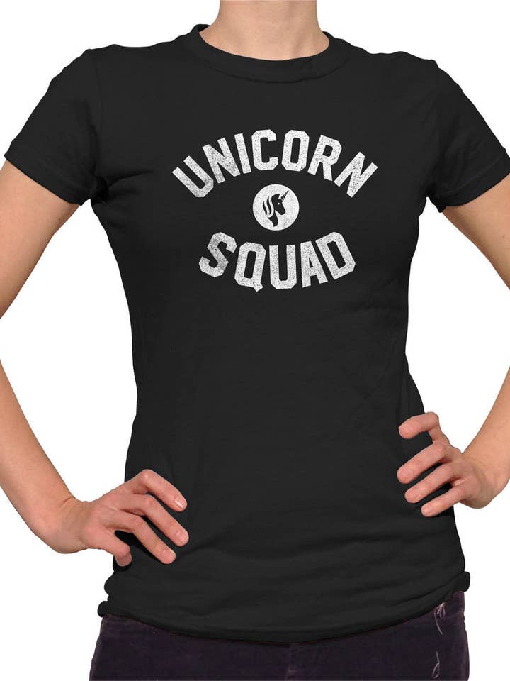Women's Unicorn Squad T-Shirt for wholesale by Boredwalk