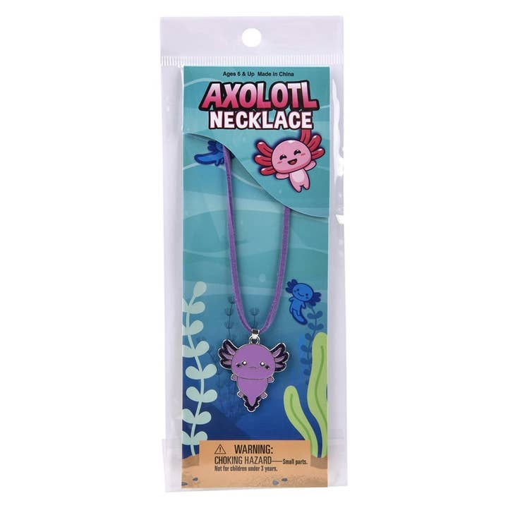La Luna Bella - Toys - Wholesale Kids Necklace - Kids - 16" Axolotl Necklace - LLB Toys
