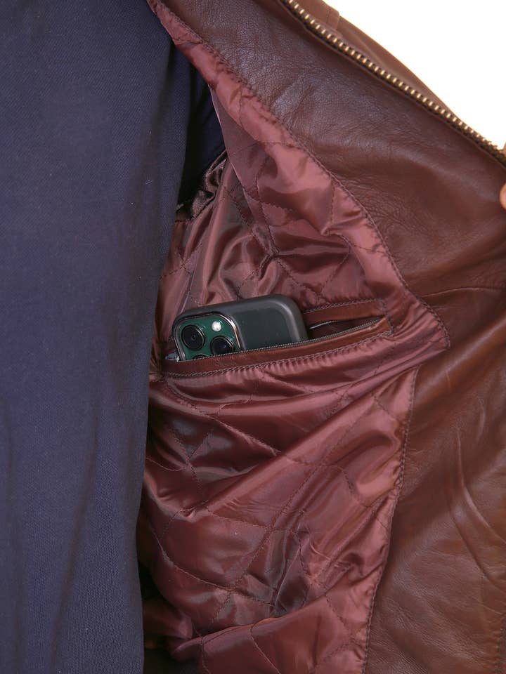 Genuine Leather Aviator Jacket for wholesale by Haris enterprises