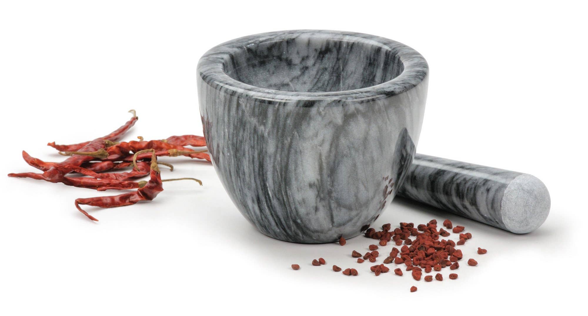 RSVP International - Wholesale Mortar & Pestle - Marble Mortar & Pestle - Gray1