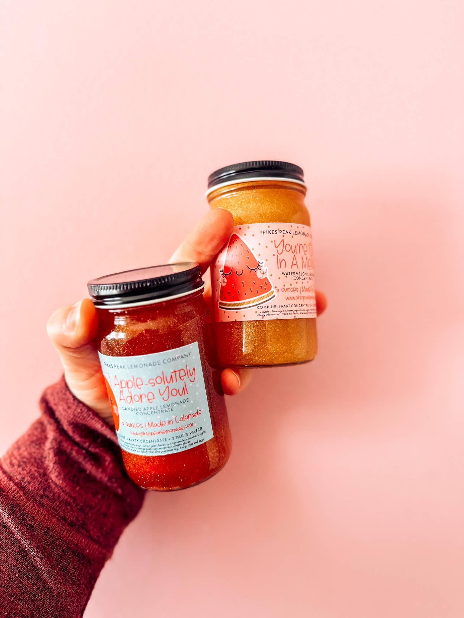 Pikes Peak Lemonade Co. - Vente Préparation pour boisson - Je t'adore absolument 🍎 ! Limonade de pomme d'amour scintillante3