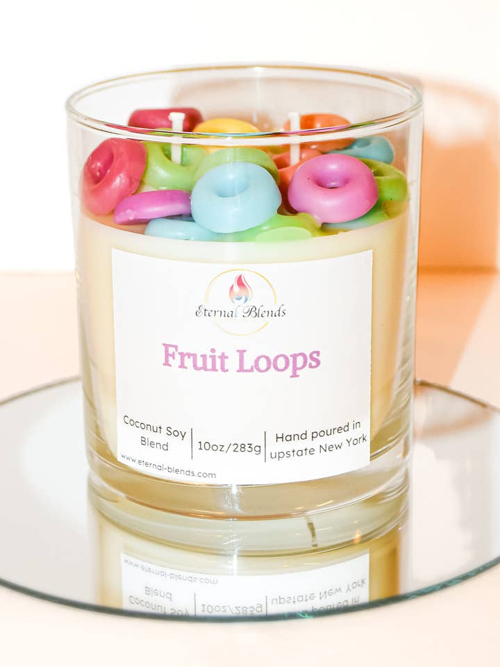 Fruit loops candle for wholesale by Eternal Blends