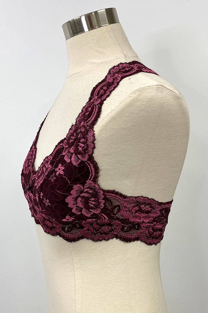 Hana - Wholesale Bralette - Women's - Soft Lining Lace Bralette (6pc)4