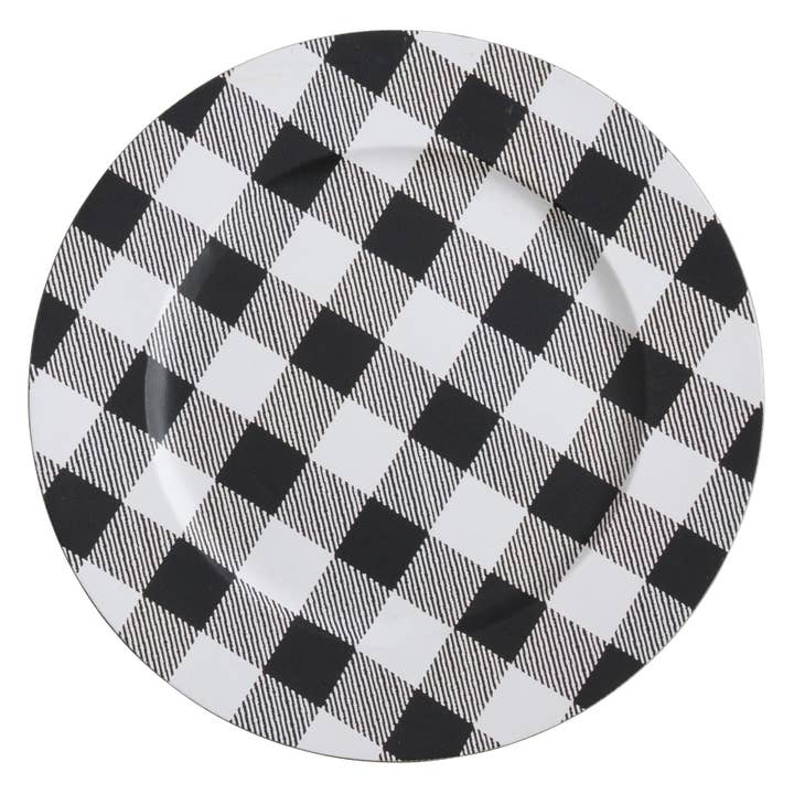 Saro Lifestyle - Wholesale Charger Plate - Buffalo Plaid Charger