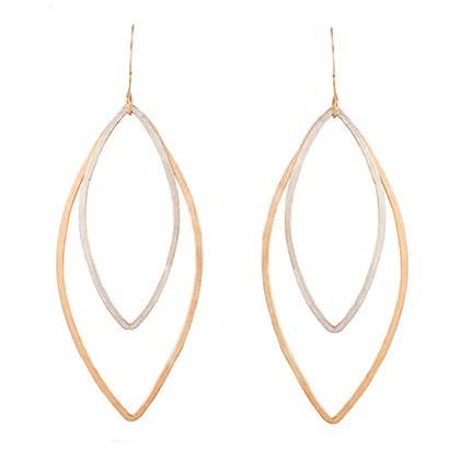 Lotus blandade stora örhängen för wholesale av Limbo Jewelry