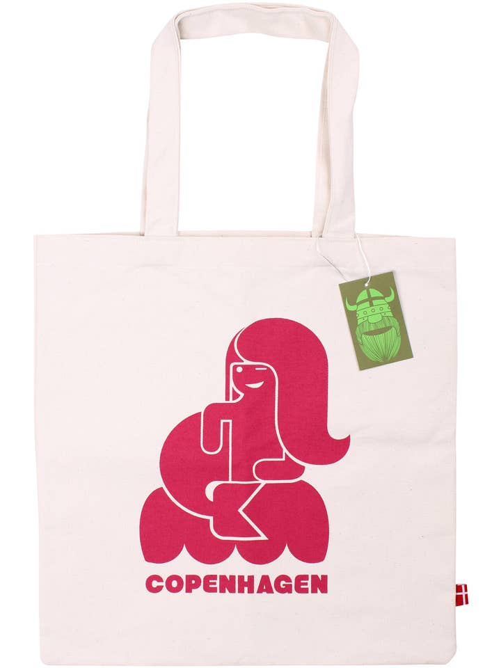 Copenhagen Shopper Offwhite CPH MERMAID for wholesale by Danefae København