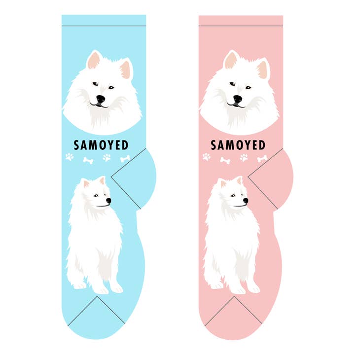 Samoyed Socks for wholesale by FOOZYS Fun Socks
