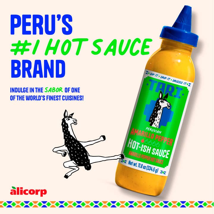 Tari Peruvian Hot Sauce - Wholesale Hot Sauce - Tari Hot Sauce - Aji Amarillo - 11.8 oz9