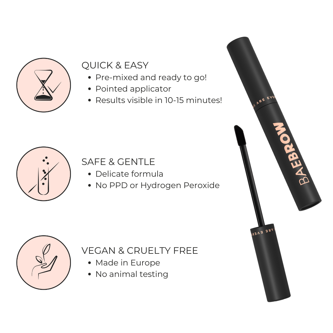 INSTANT TINT! Eyebrow Tint in DARK BROWN for wholesale on Faire1