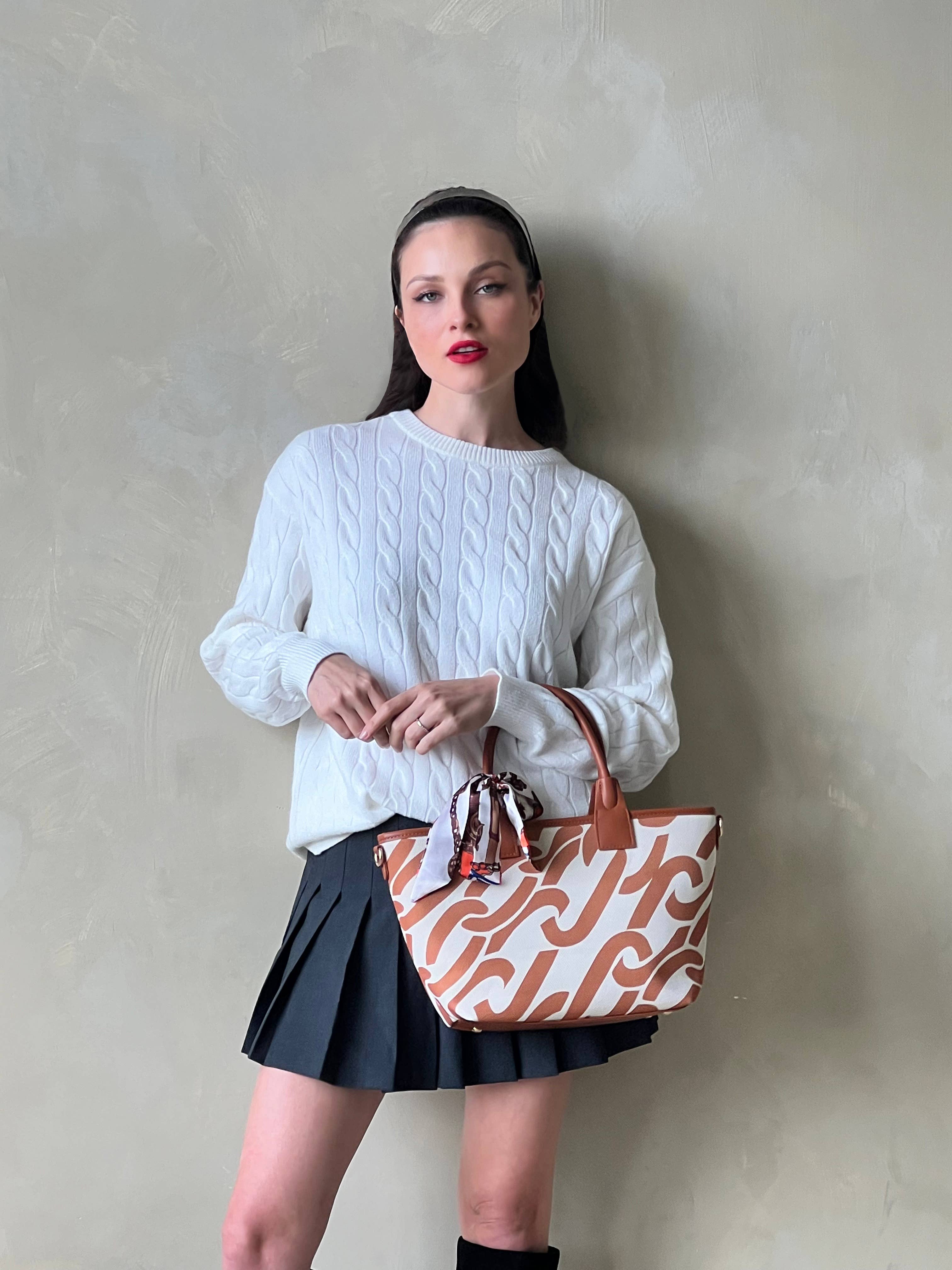 KAYLA+AVA - Wholesale Tote Bag - Women's - SHRIYA PRINTED TOTE BAG WITH SCARF16