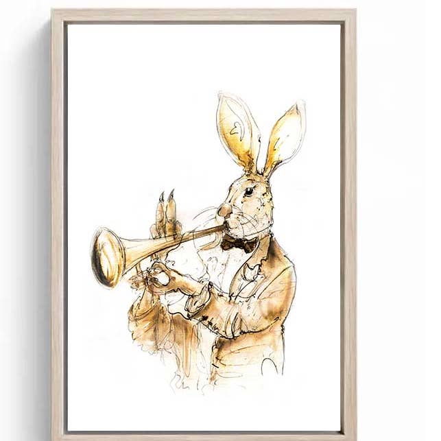 Begrænset udgave lærredstryk af Ronny Jazz for engroshandel hos Wendy Laverick