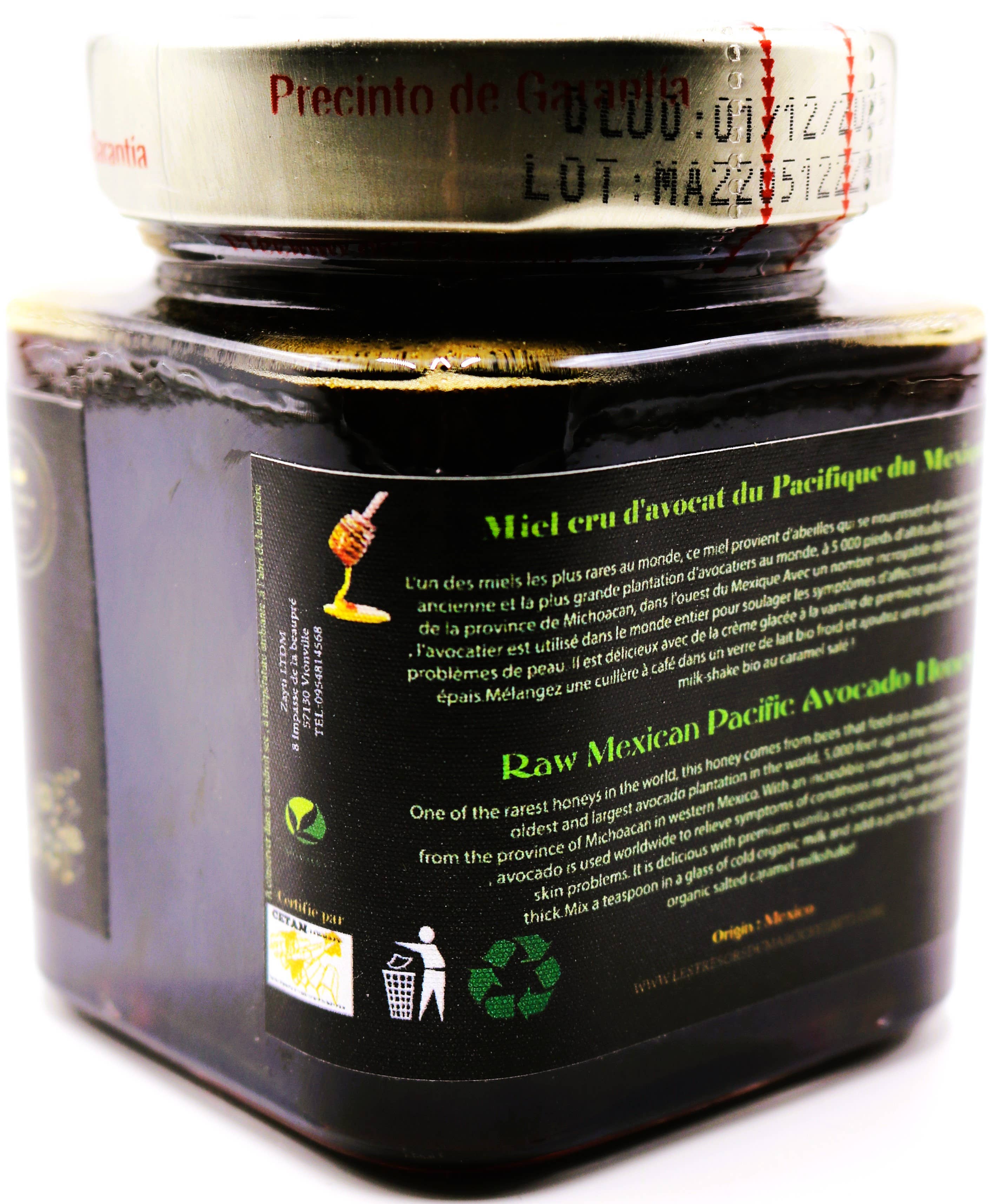 Zayti L.T.D.M - Venta al por mayor Miel - Miel cruda premium de aguacate mexicano - frasco de 300 g | 100 %3