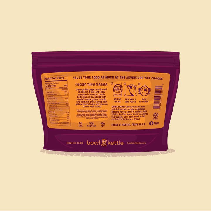Bowl & Kettle - Wholesale Shelf Stable Prepared Meal - Chicken Tikka Masala1