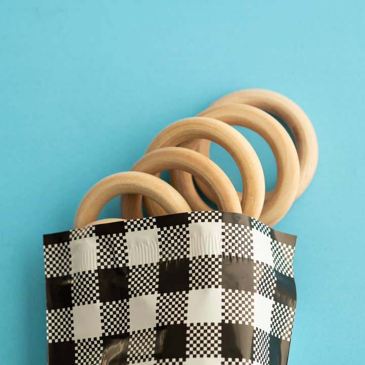 Wood Ring Bundle for wholesale by Cara & Co Silicone Craft Supply