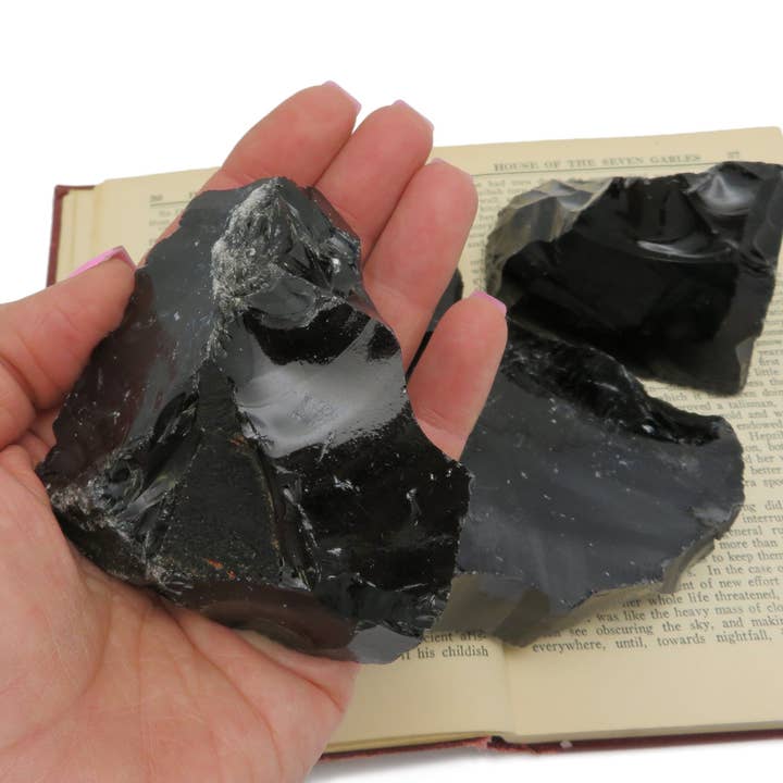 Rock Paradise - Wholesale Spiritual Stone/Crystal - Crystal Obsidian Chunk - Natural Raw Black Stone