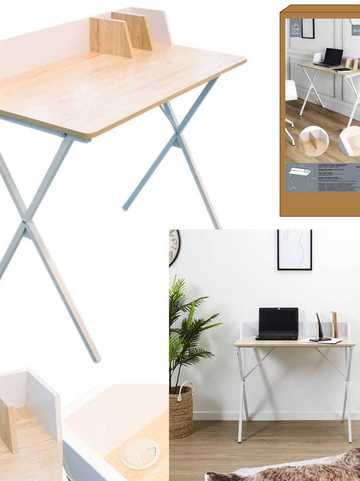 Bureau Brice blanc 90 x 84 x 50 cm pour la vente par Sfeerpunt