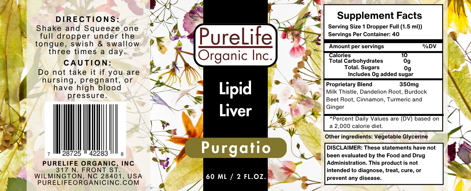 PureLife Organic Inc - Vendita all'ingrosso Vitamine/integratori orali - Integratore orale Liver Lipid Detox per fegato grasso1