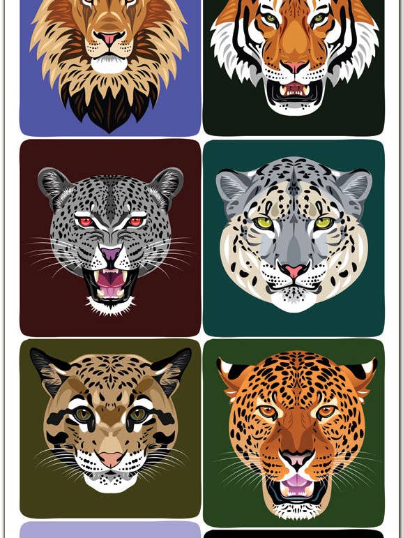 P91 Store Kat Klistermærker for engroshandel hos Violette Stickers