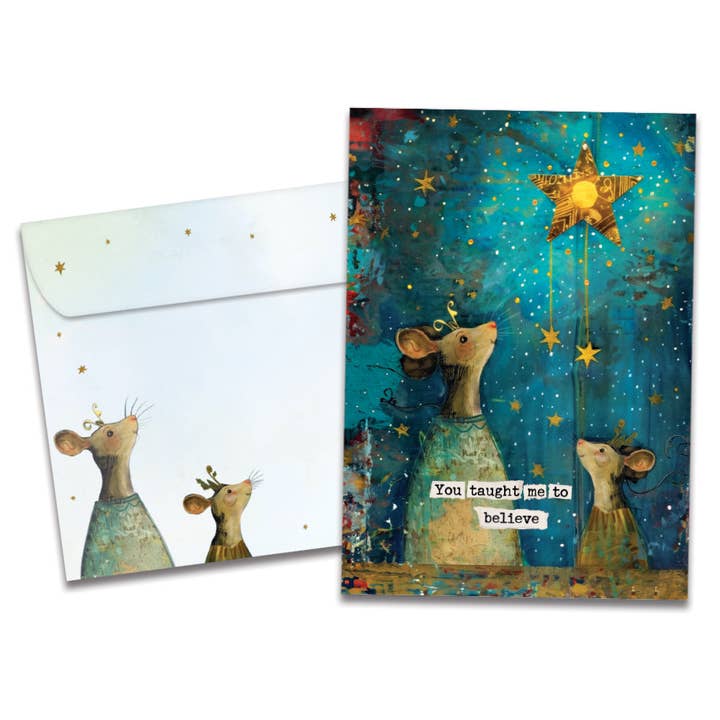 Believe Mouse Father's Day SKU 22274 for wholesale by Tree-Free Greetings