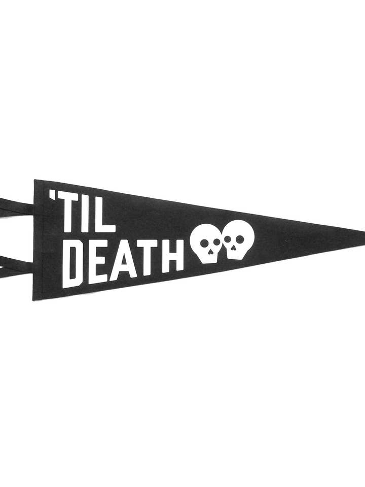 Til Death Wedding Pennant and other Purchase Wholesale til death. Free Returns & Net 60 Terms on Faire trending on Faire.