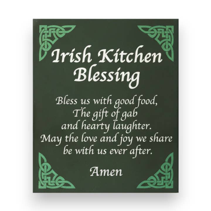 Irish Kitchen Blessing Wooden Sign, Irish Decor for wholesale by JennyGems