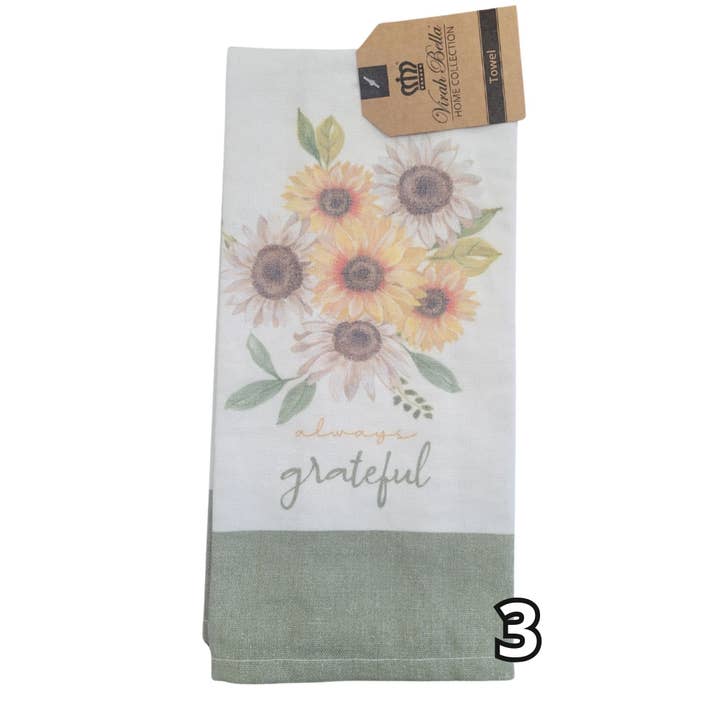 Duke Imports – Großhandel Geschirrtücher – "Sunflower Spectacular" Küchenhandtücher mit Blumenmotiv