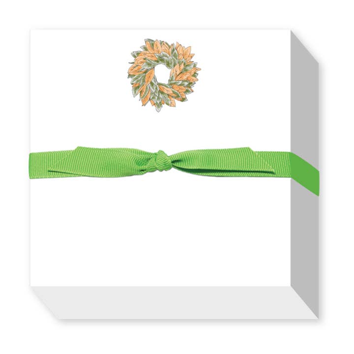 MAGNOLIA WREATH CHUBBIE NOTEPAD - Perfect for Doodles for wholesale by Donovan Designs